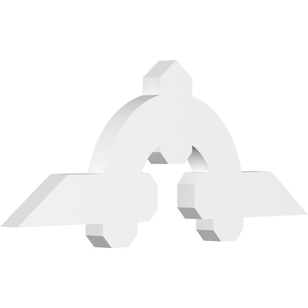 Ekena Millwork Ericson Architectural Grade PVC Gable Bracket, 36"W x 13 1/2"H x 2"D x 4"F, 9/12 Pitch GBP036X14X0204ERI00 - main